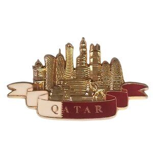 Qatar Skyline Souvenir Fridge Refrigerator Magnet Tourist Tourism Travel Doha